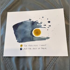 🟣3/$35 - 8x10 Abstract Art Print by Britchida- Feelings